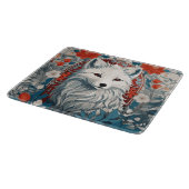 魅惑のアルティックキツネ野生生物 カッティングボード (角)