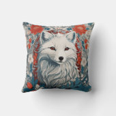 魅惑のアルティックキツネ野生生物 クッション (裏面)