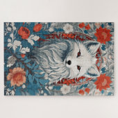 魅惑のアルティックキツネ野生生物 ジグソーパズル (横)