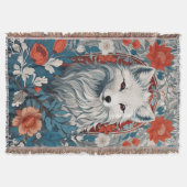 魅惑のアルティックキツネ野生生物 スローブランケット (正面)