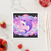 魅惑のイルカの赤ちゃんシャワー スタンダードカクテルナプキン (インサイチュ)