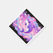 魅惑のイルカの赤ちゃんシャワー スタンダードカクテルナプキン (角)