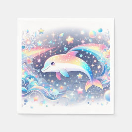 魅惑のイルカの赤ちゃんシャワー スタンダードカクテルナプキン