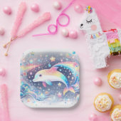 魅惑のイルカの赤ちゃんシャワー ペーパープレート (パーティー)