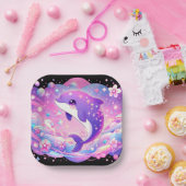 魅惑のイルカの赤ちゃんシャワー ペーパープレート (パーティー)