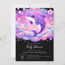 魅惑のイルカの赤ちゃんシャワー 招待状