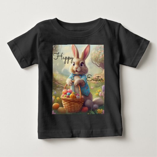 魅惑のイースター – バお洒落ニー ベビーTシャツ (正面)