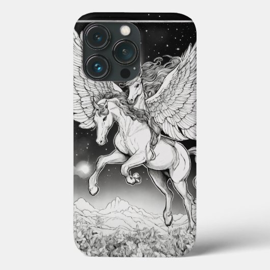 魅惑のウィムシー:ユニコーンファンタジー Case-Mate iPhoneケース (裏面)