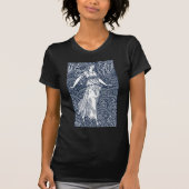 魅惑のウィリアム・モリス風ウッドランドの女性 Tシャツ (正面)