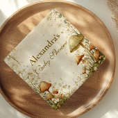 魅惑のウッドランドのキノコの赤ちゃんシャワー スタンダードカクテルナプキン