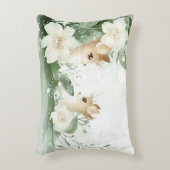 魅惑のウッドランドのフローラ隠れ アクセントクッション (正面(垂直))