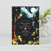 魅惑のウッドランドの赤ちゃんシャワー 招待状 (スタンド正面)