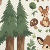 魅惑のウッドランド子供部屋セルフ – 接着剤 壁紙 (縫い目)