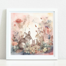 魅惑のウッドランド子供部屋装飾 ポスター