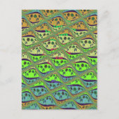 魅惑のエクレクティックガーデン チェッカーフラワーの美しさ ポストカード (正面)