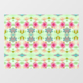 魅惑のエクレクティックガーデン:多様な花の美しさ ウィンドウサイン (シート)