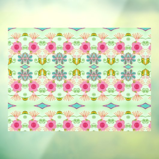 魅惑のエクレクティックガーデン：多様な花の美しさ ウィンドウサイン (シート3)