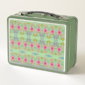 魅惑のエクレクティックガーデン：多様な花の美しさ メタルランチボックス (裏面)