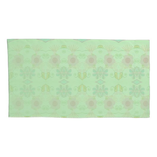 魅惑のエクレクティックガーデン：多様な花の美しさ 枕カバー (裏面-右)