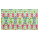 魅惑のエクレクティックガーデン：多様な花の美しさ 枕カバー (正面右)