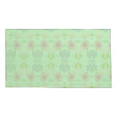 魅惑のエクレクティックガーデン：多様な花の美しさ 枕カバー (裏面-左)