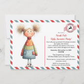 魅惑のエルフ | 北極のダサいスウェーター パーティー 招待状 (正面)