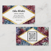 魅惑のエレガンスジュエルトンフローラQRコード エンクロージャーカード (正面/裏面)