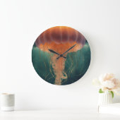 魅惑のエレガンス:クラゲインスパイアの壁時計 ラージ壁時計 (ホーム)