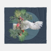 魅惑のオウム フリースブランケット (正面(横))