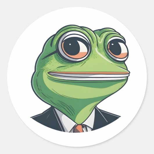 魅惑のカエルの芸術：ウィムジーに飛び込む ラウンドシール (正面)