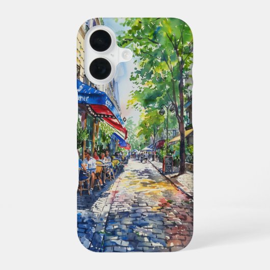 魅惑のカフェ iPhone 16ケース (裏面)