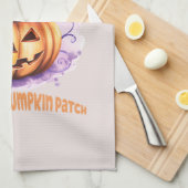 魅惑のカボチャ畑 キッチンタオル (四つ折り)