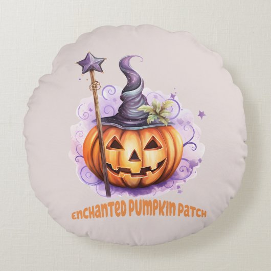 魅惑のカボチャ畑 ラウンドクッション (正面)
