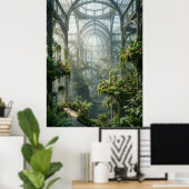 魅惑のガラスガーデンオアシス ポスター (ホームオフィス)