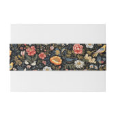 魅惑のガーデンイエローバードと花のヴィンテージ 招待状ベリーバンド (裏面例)