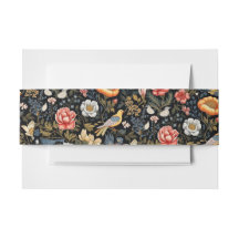 魅惑のガーデンイエローバードと花のヴィンテージ