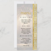 魅惑のガーデンゲート ウェディングメニュー 招待状 (正面)
