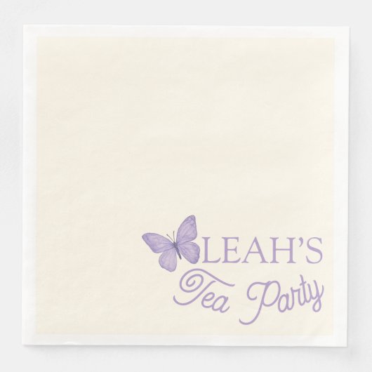 魅惑のガーデンティーパーティー紙ナプキン (正面)