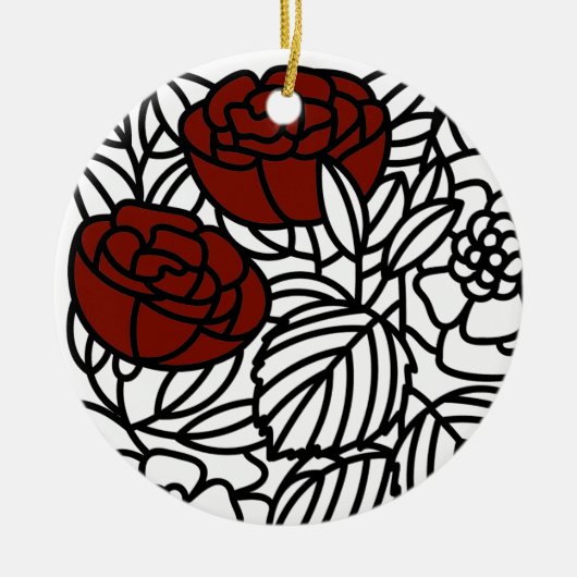 魅惑のガーデンバラ セラミックオーナメント (正面)