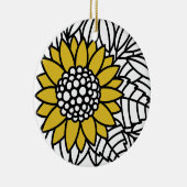 魅惑のガーデンヒマワリ セラミックオーナメント (右)