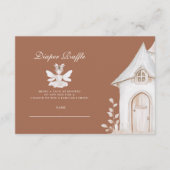 魅惑のガーデンフェアリーのワイルドフラワーおむつラッフル エンクロージャーカード (正面)