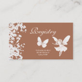 魅惑のガーデンフェアリーのワイルドフラワーレジストリ エンクロージャーカード (正面)