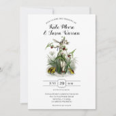 魅惑のガーデンブルゴーニュ結婚ーズ 招待状 (正面)