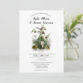 魅惑のガーデンブルゴーニュ結婚ーズ 招待状 (スタンド正面)