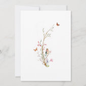 魅惑のガーデンワイルドフラワーベビーお洒落シャワー 招待状 (裏面)