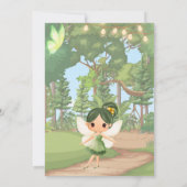 魅惑のガーデン妖精と蝶 招待状 (裏面)