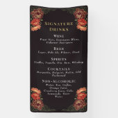 魅惑のガーデン結婚フローラドリンクバーメニュー 横断幕 (縦)