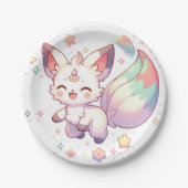 魅惑のキツネベビーシャワー ペーパープレート (正面)