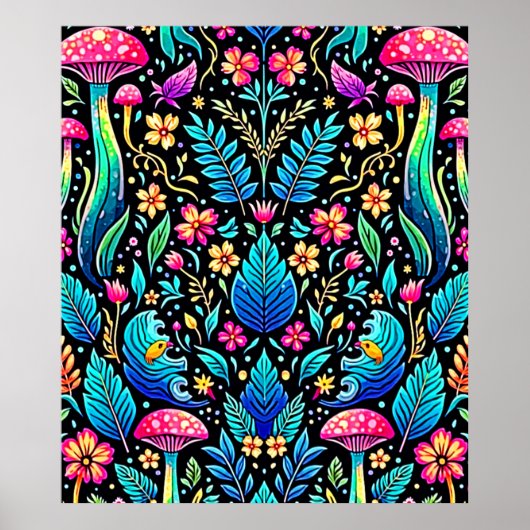 魅惑のキノコの森の夢 ポスター (正面)