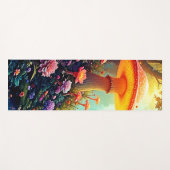 魅惑のキノコの森の夢 ヨガマット (正面(横))